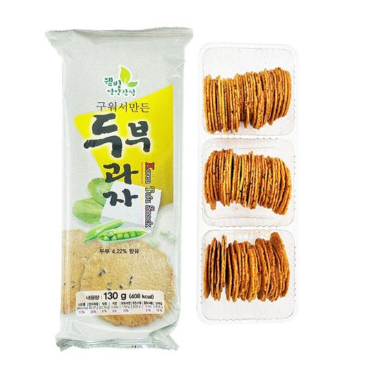 SoyBeanDeli Oven-Baked Tofu Snack 130g – Light & Crispy Korean Healthy Snack | Not Fried, Low Oil, Gentle Sweetness _ Made in KOREA